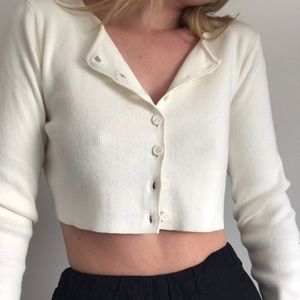BRANDY MELVILLE white cardigan!